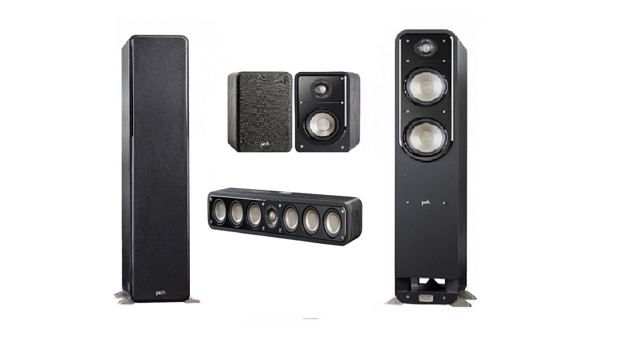 Marantz SR 5015 + Polk Audio Signature + Sub Woofer Series @ KWAY 12' Sub Woofer Atmos Home Theatre Package