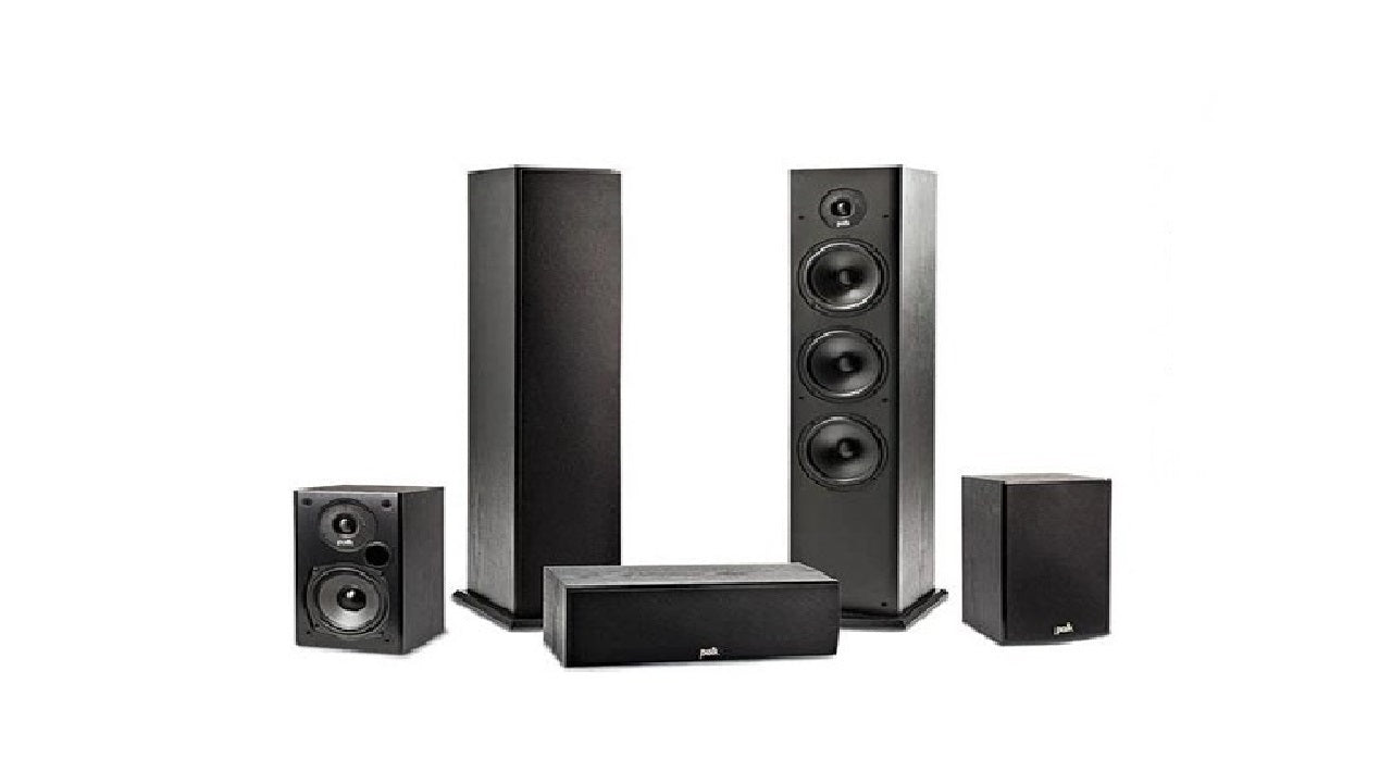 Polk Audio T-Series Speakers + Denon AVR-S650H 5.2ch Av-Receiver + Sub Woofer Serie Home Theatre Packages @ KWAY 10' Sub Woofer