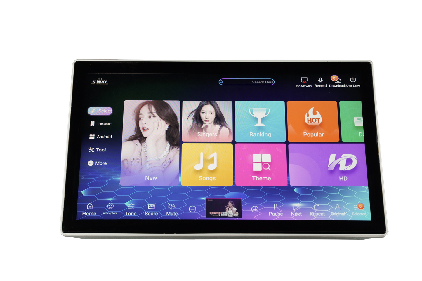 KWAY Classic Touch Screen Series  PT-898 19.5" TOUCH SCREEN PLAYER 4TB ( 100K SONG )
