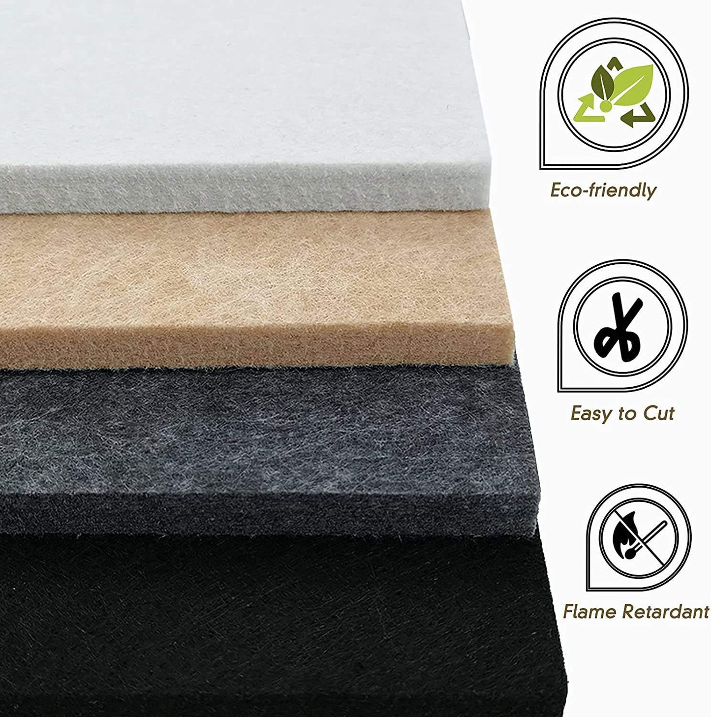 Polyester Sound Absorbing Double Layer Acoustic Panel