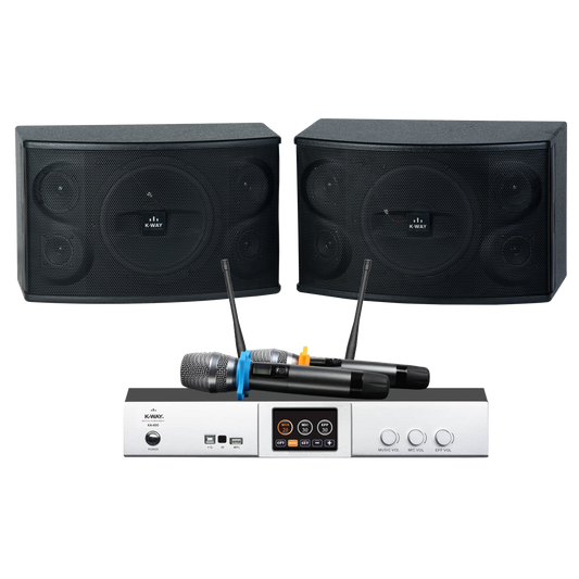 SOUND EXPERT SERIES @ KWAY KS-800 SPEAKER + KA-600 AMPLIFIER WITH WIRELESS MIC