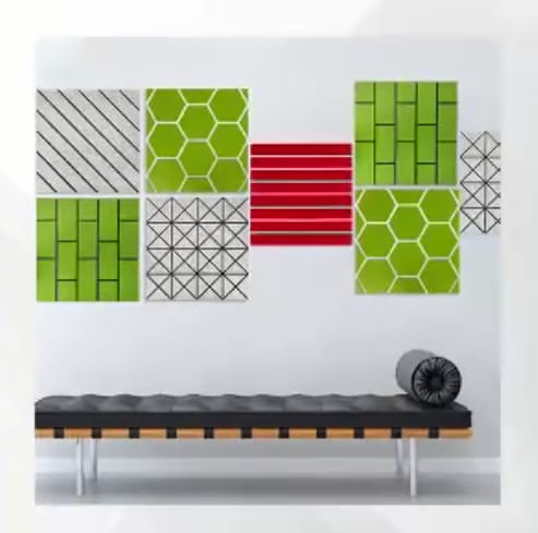 Polyester Sound Absorbing Double Layer Acoustic Panel