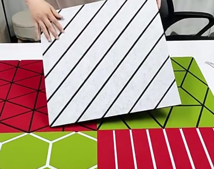 Polyester Sound Absorbing Double Layer Acoustic Panel